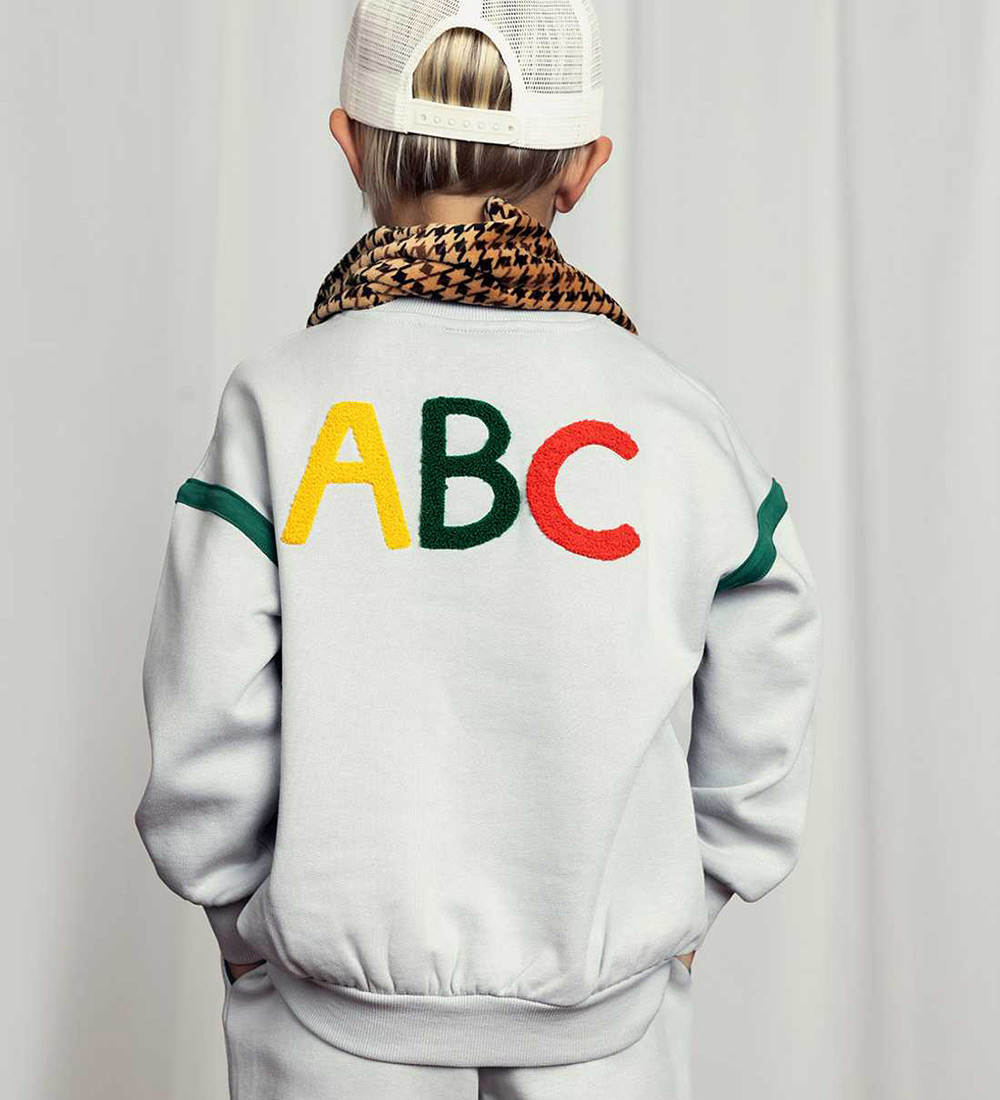 Mini Rodini Sweatshirt - ABC - Grå