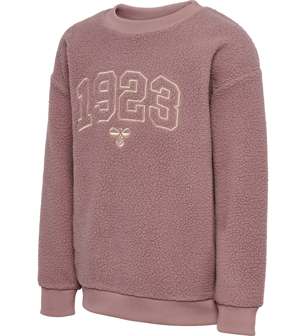 Hummel Fleecetrøje - HmlCosso - Twilight Mauve m. Guld