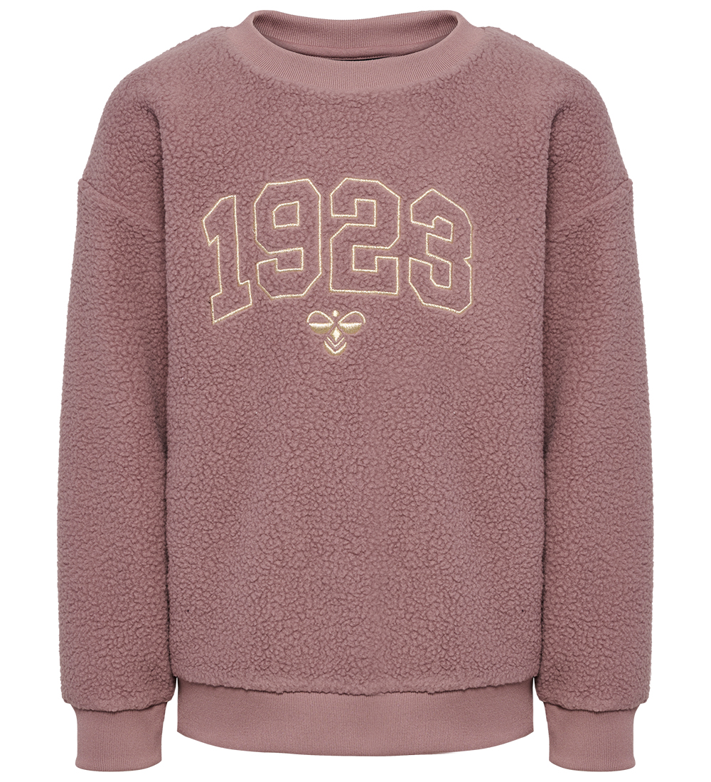 Hummel Fleecetrøje - HmlCosso - Twilight Mauve m. Guld