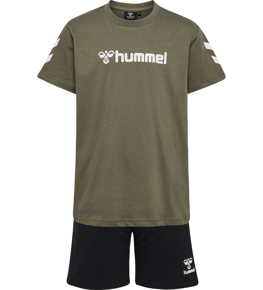Hummel Shorts/T-shirt - hmlNovet - Dusty Olive