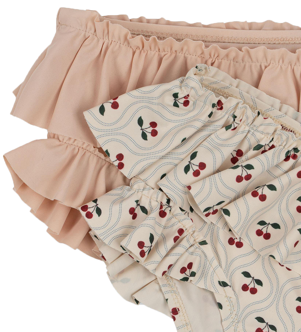 Konges Sløjd Badebukser - 2-pak - Frill - Cherry Motif