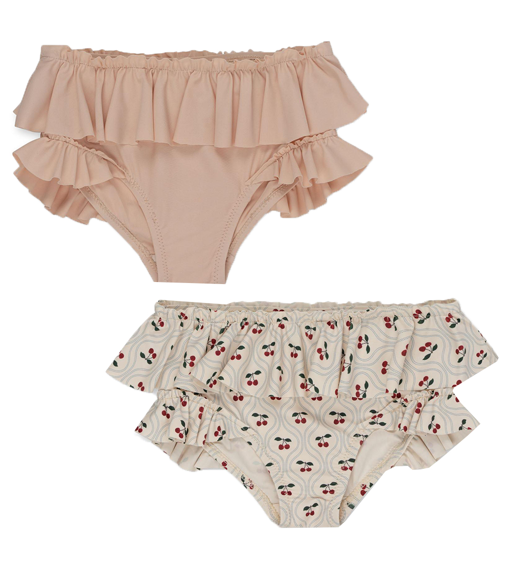 Konges Sløjd Badebukser - 2-pak - Frill - Cherry Motif