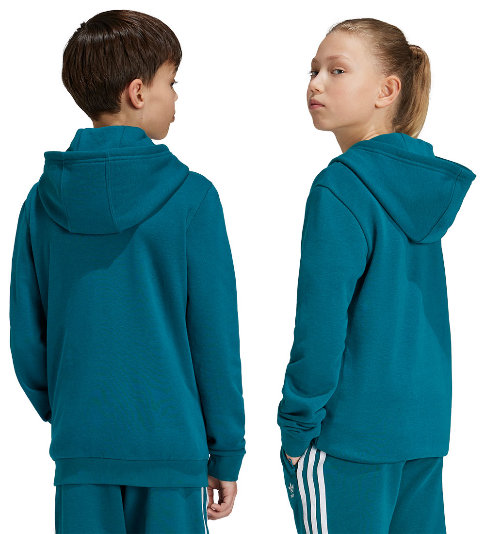 adidas Originals Hættetrøje - Trefoil - Petroleum
