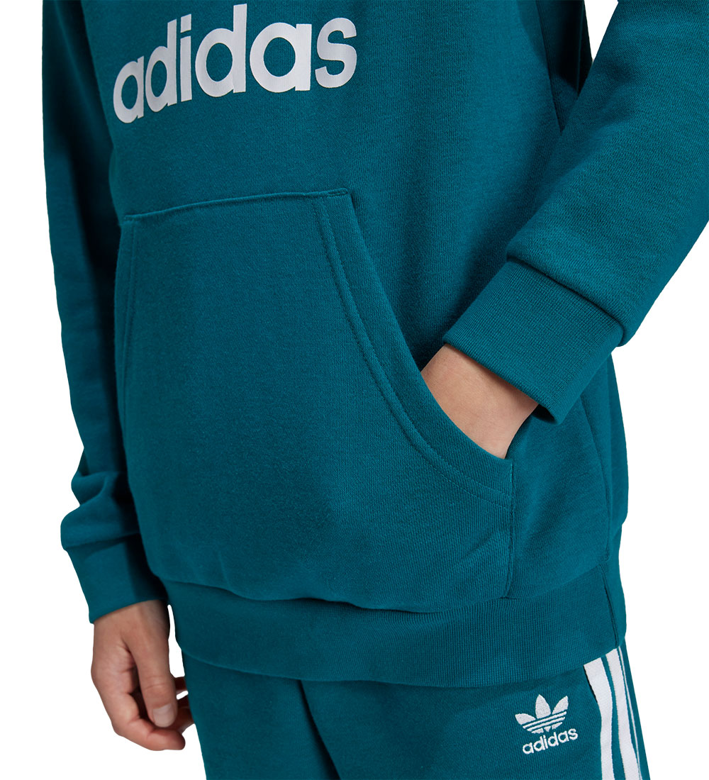 adidas Originals Hættetrøje - Trefoil - Petroleum