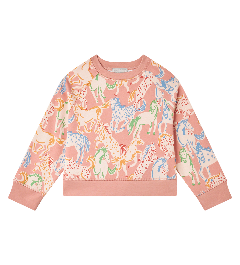 Stella McCartney Kids Sweatshirt - Rosa m. Heste