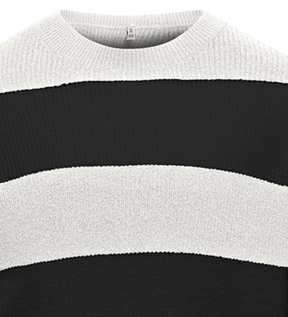Kids Only Bluse - Strik - KogFranca - Noos - Cloud Dancer/Wide S