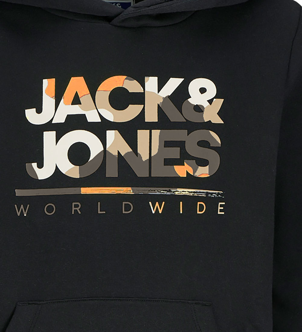 Jack & Jones Hættetrøje - JjLuke - Sort