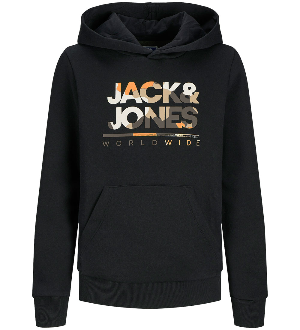 Jack & Jones Hættetrøje - JjLuke - Sort