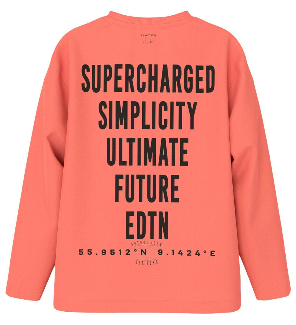 Name It Bluse - NkmNono - Fusion Coral