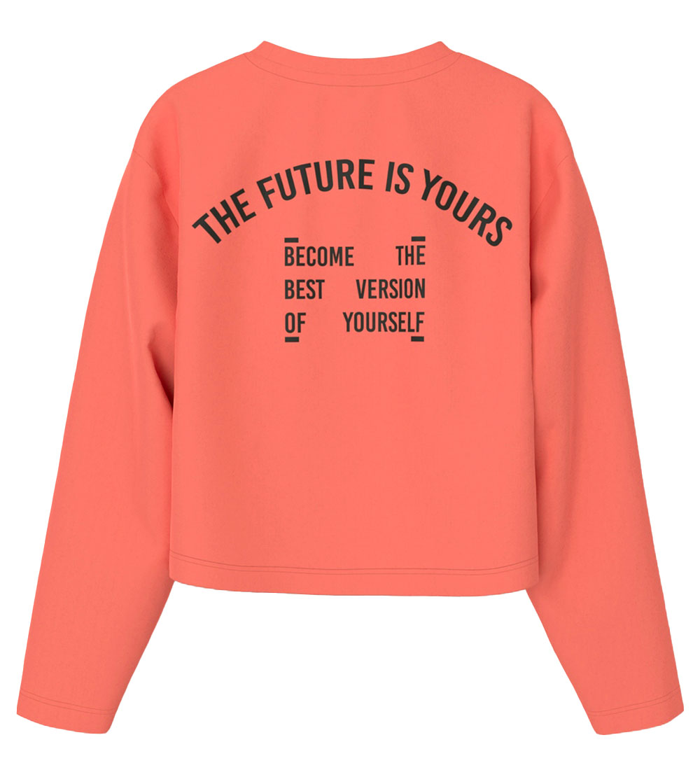 Name It Bluse - Cropped - NkfNohi - Fusion Coral