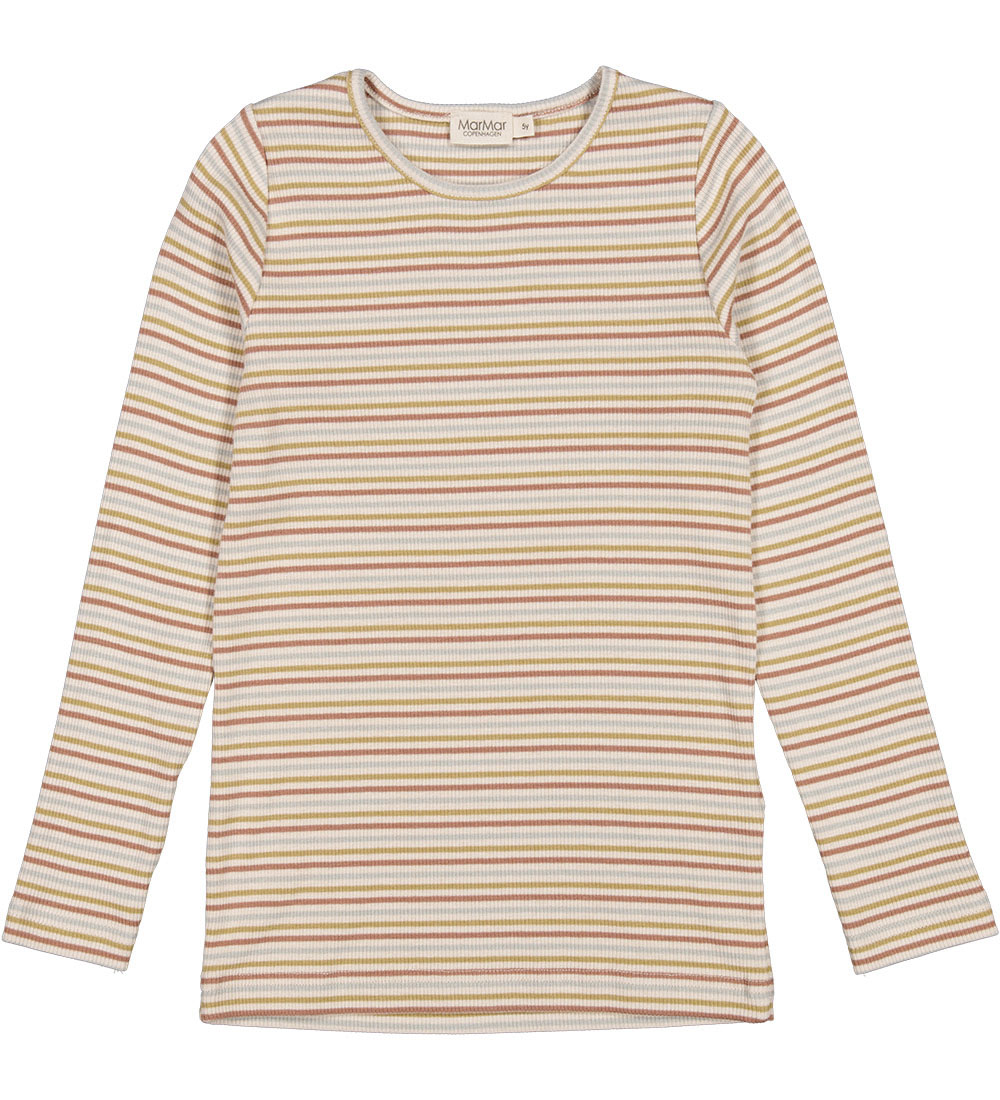 MarMar Bluse - Rib - Tani - Antumn Stripe Mix