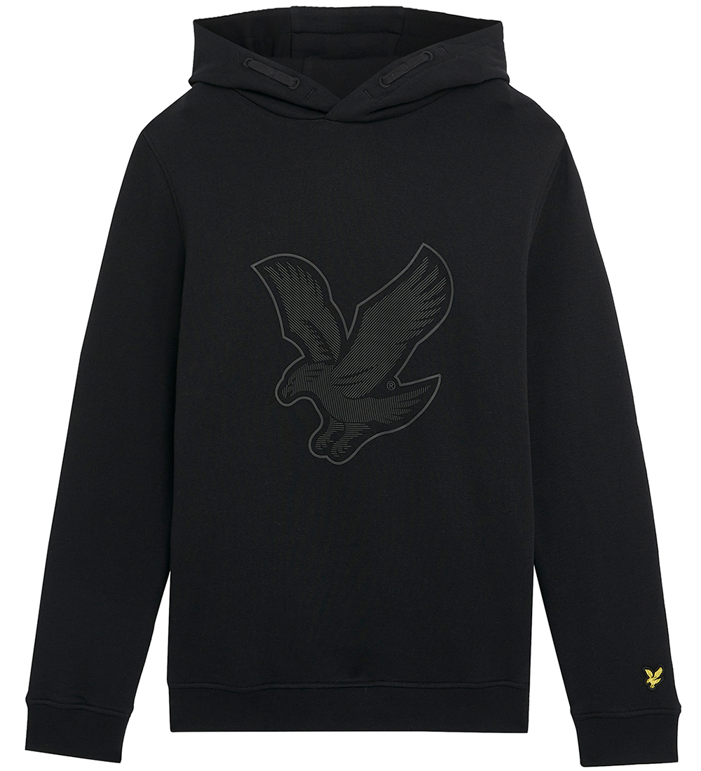 Lyle & Scott Hættetrøje - Graphic Eagle - Jet Black