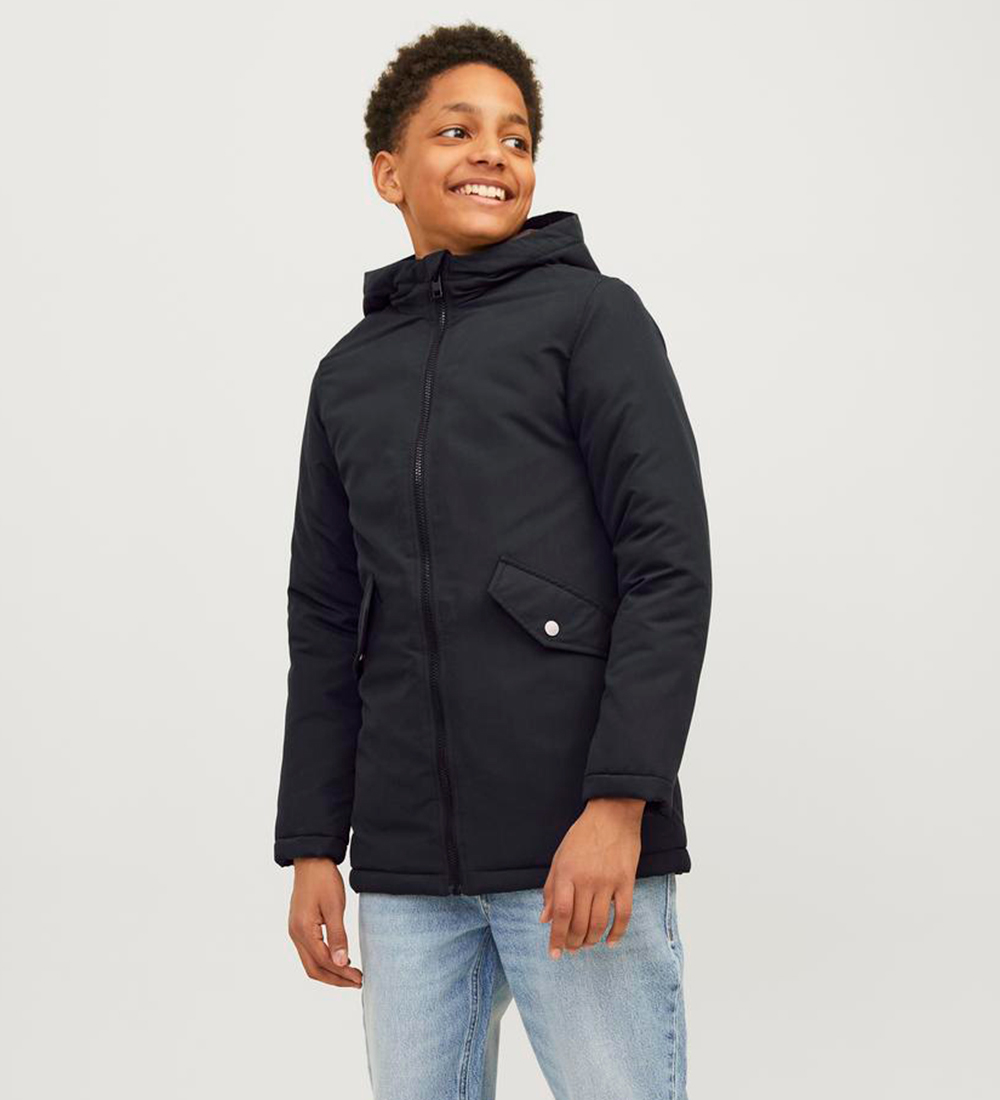 Jack & Jones Jakke - Noos - JjLoop Parka - Sort