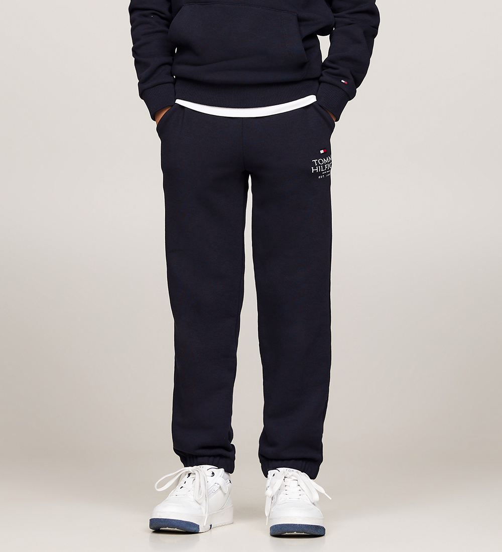 Tommy Hilfiger Sweatpants - TH Logo Puff - Desert Sky