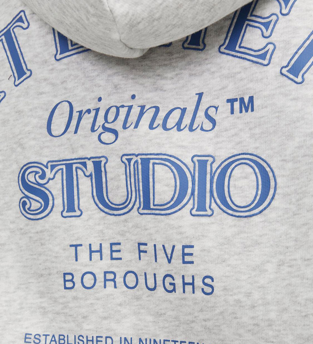 Jack & Jones Hættetrøje - JorBrooklyn - White Melange