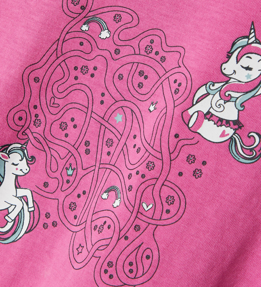 Name It Bluse - NmfViolet - Phlox Pink/Unicorns
