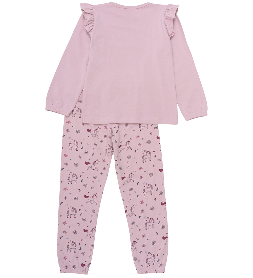 Minymo Nattøj - Dawn Pink m. Enhjørninger