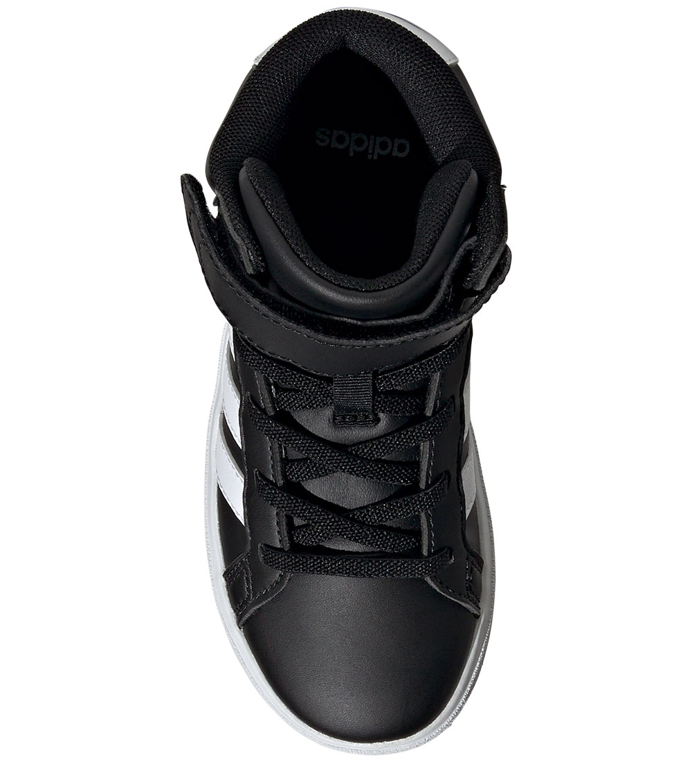 adidas Performance Støvler - Grand Court Mid K - Sort/Hvid