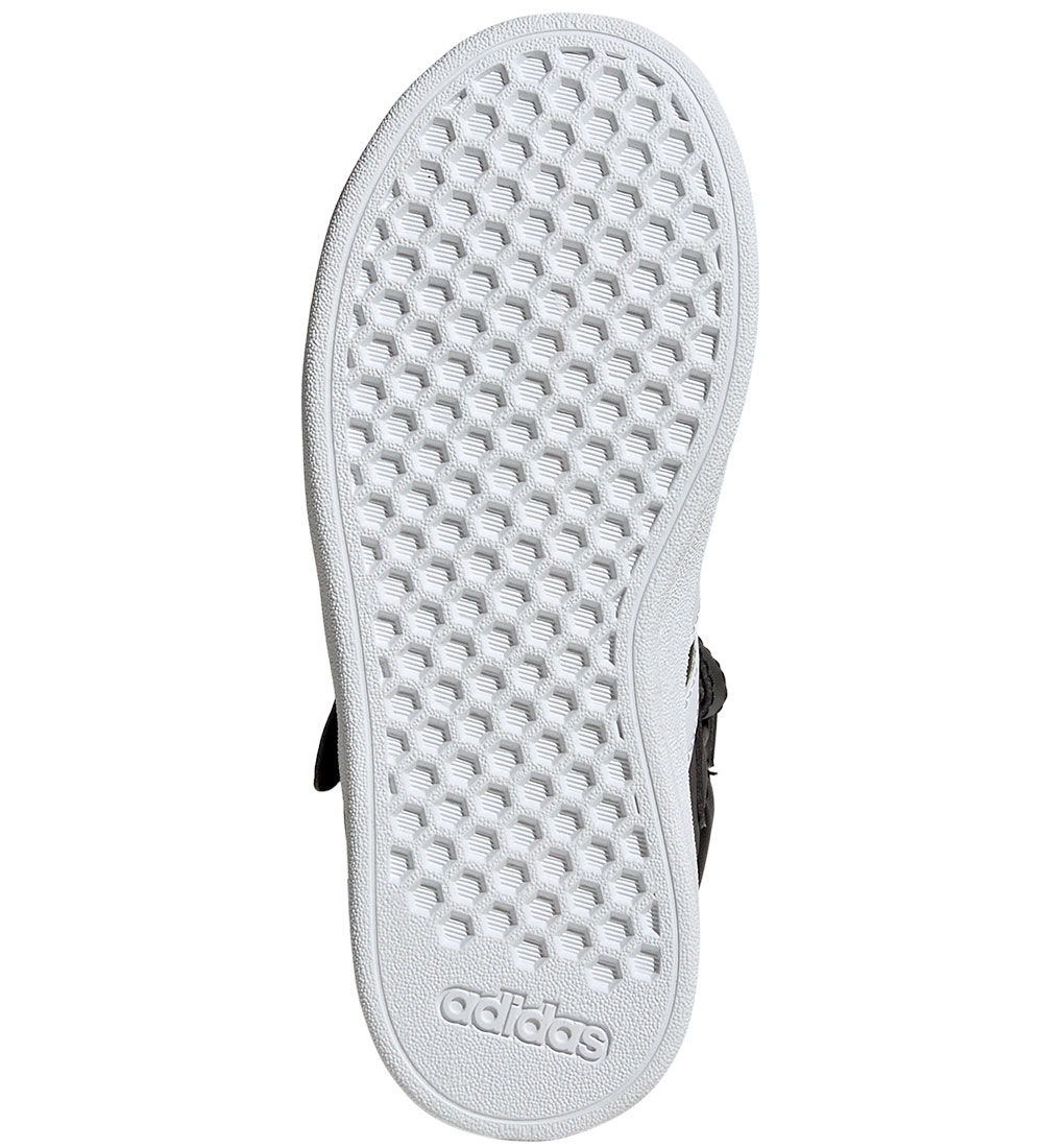 adidas Performance Støvler - Grand Court Mid K - Sort/Hvid