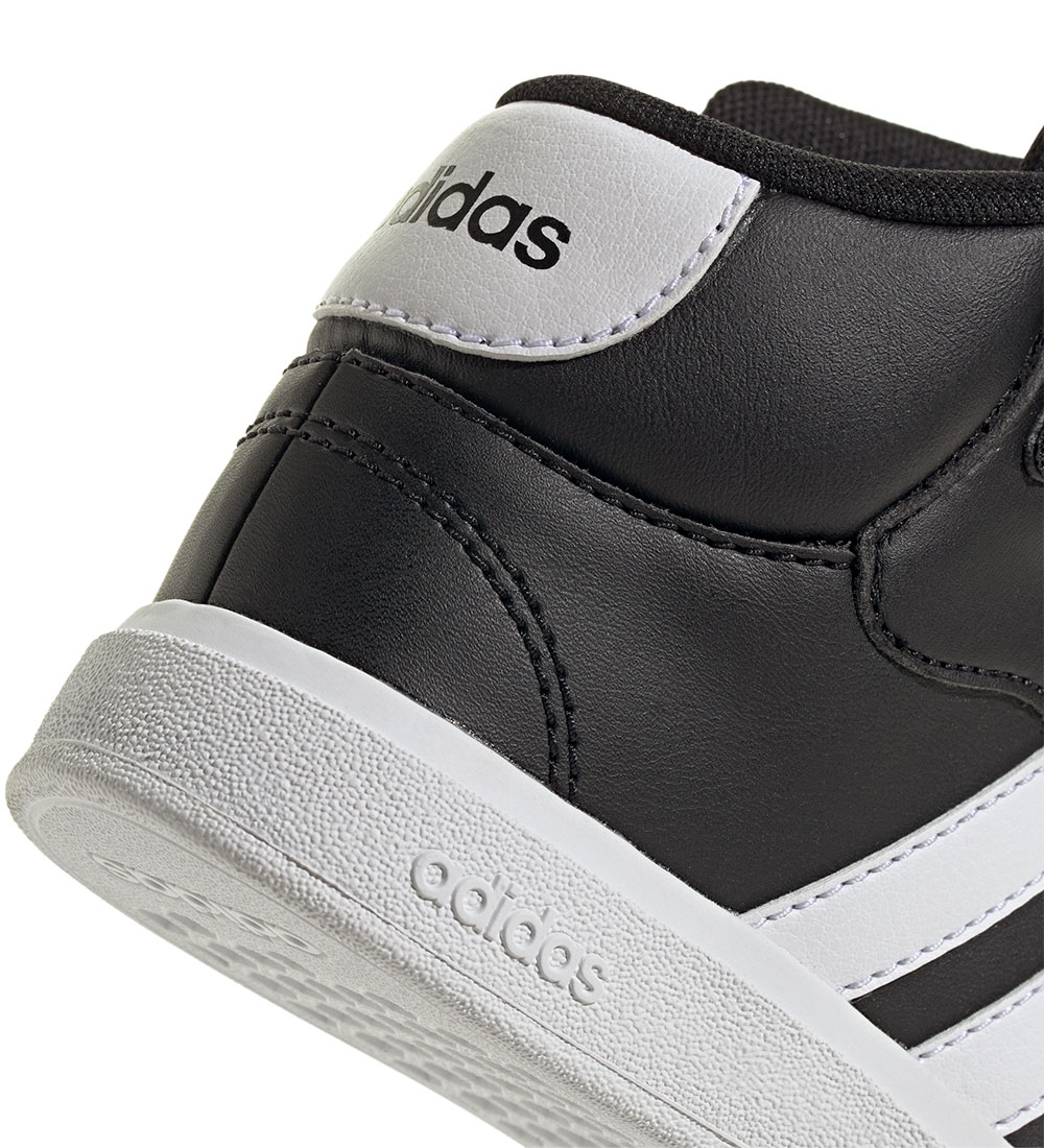 adidas Performance Støvler - Grand Court Mid K - Sort/Hvid