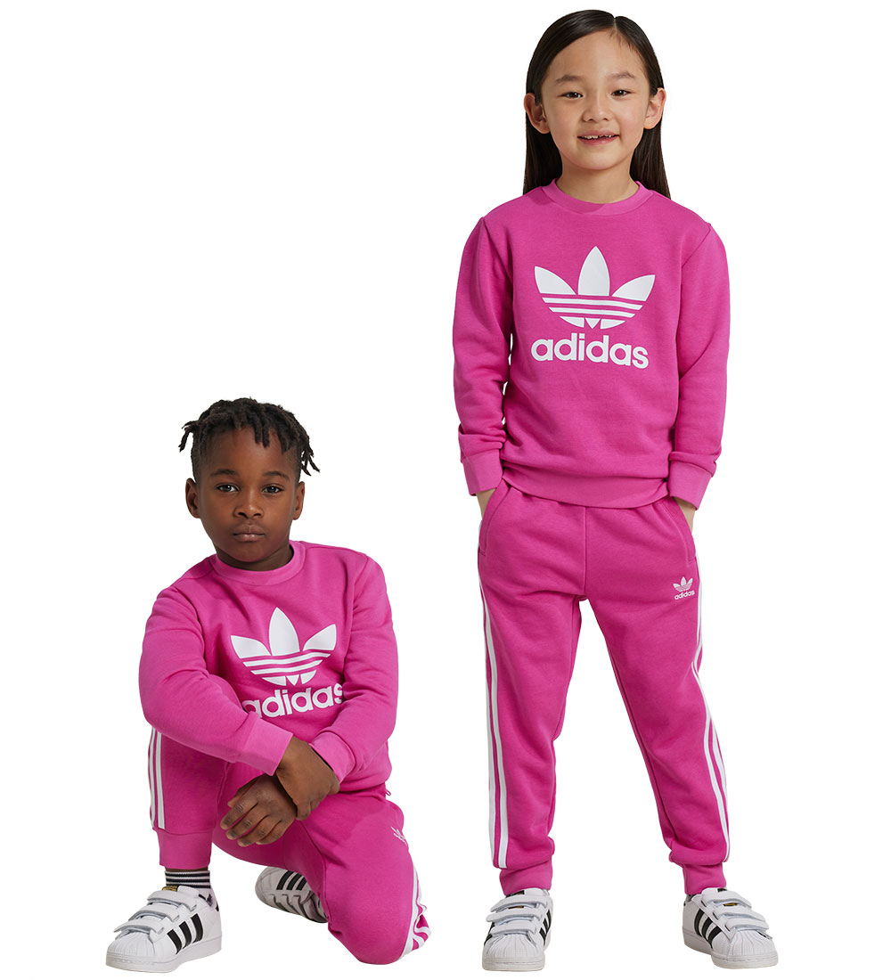 adidas Originals Sweatsæt - Trefoil Crew SE - Pink