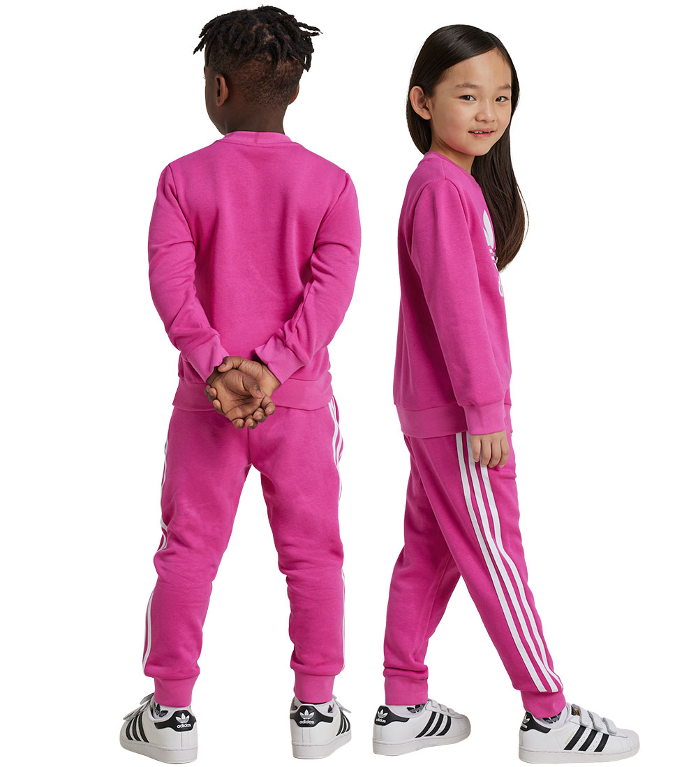 adidas Originals Sweatsæt - Trefoil Crew SE - Pink