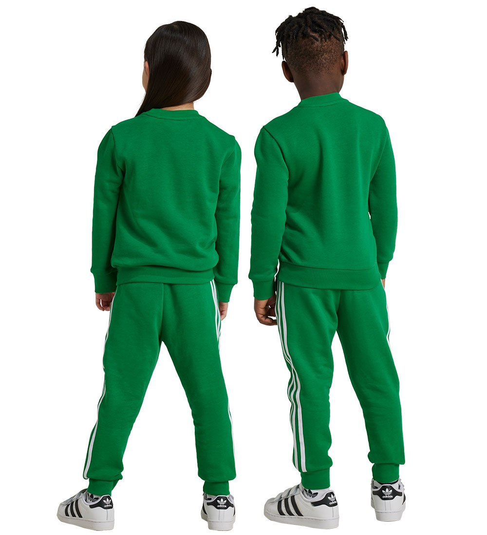 adidas Originals Sweatsæt - Trefoil Crew SE - Grøn