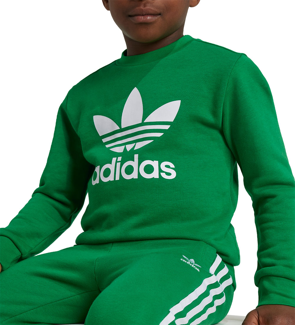 adidas Originals Sweatsæt - Trefoil Crew SE - Grøn