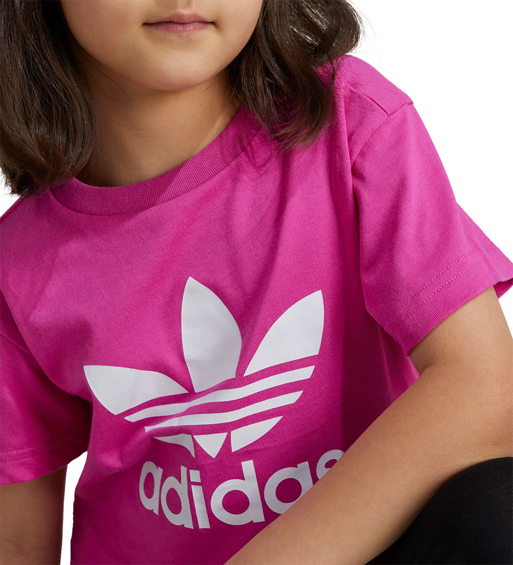 adidas Originals T-shirt - Trefoil - Pink