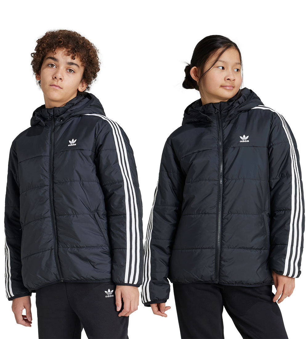 adidas Originals Dynejakke - Sort m. Hvid