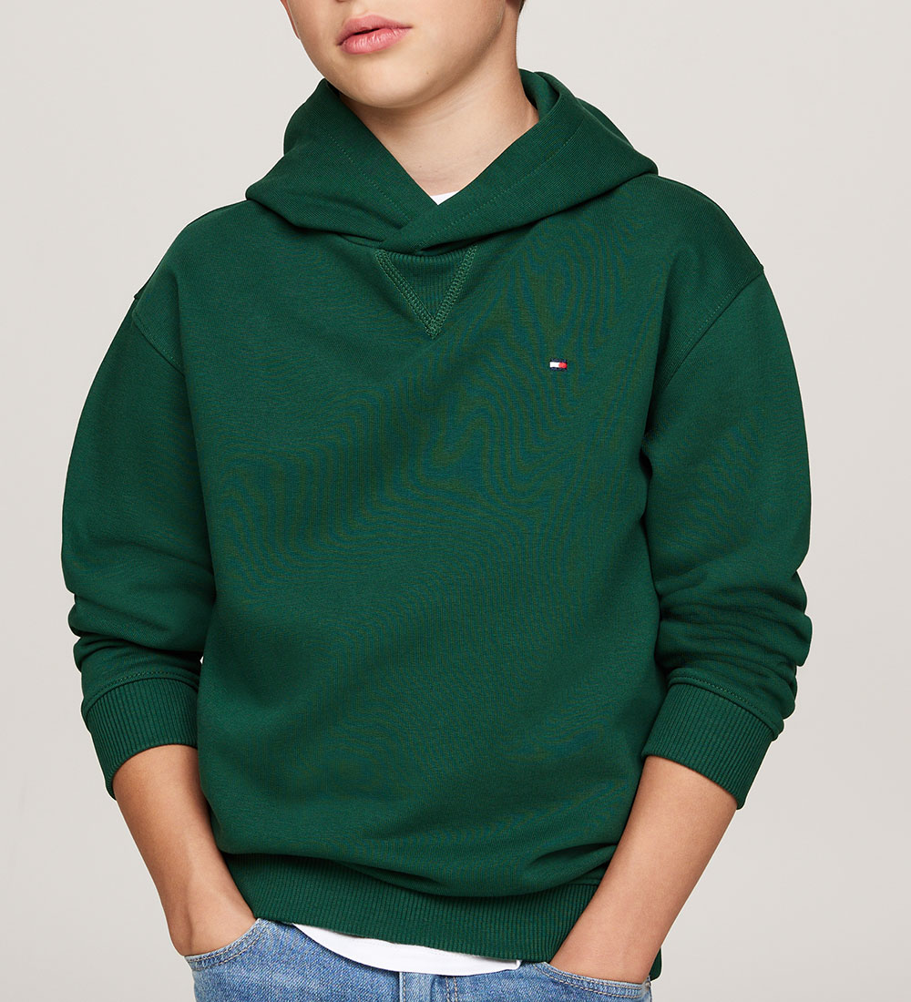 Tommy Hilfiger Hættetrøje - U Timeless - Ornamental Green