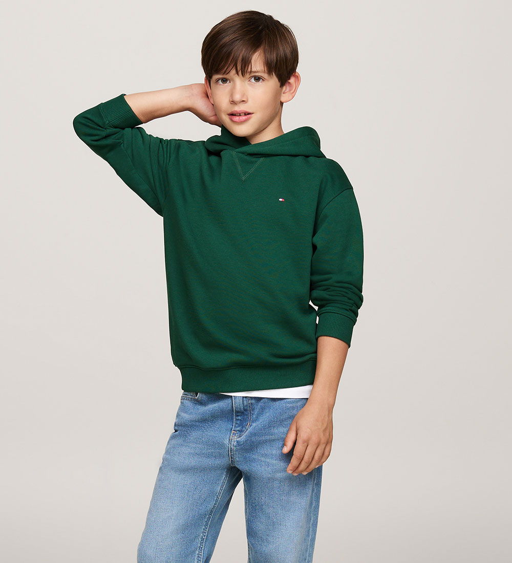 Tommy Hilfiger Hættetrøje - U Timeless - Ornamental Green
