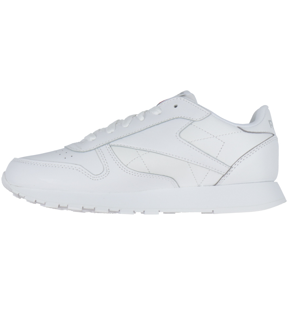 Reebok Sko - CL LTHR - Running - Hvid/Grå