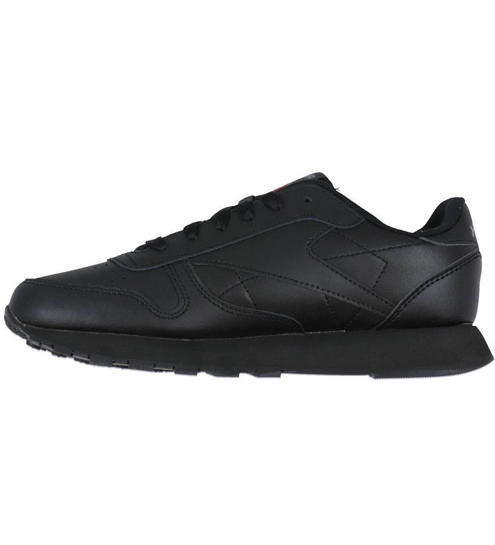 Reebok Sko - CL LTHR - Running - Sort