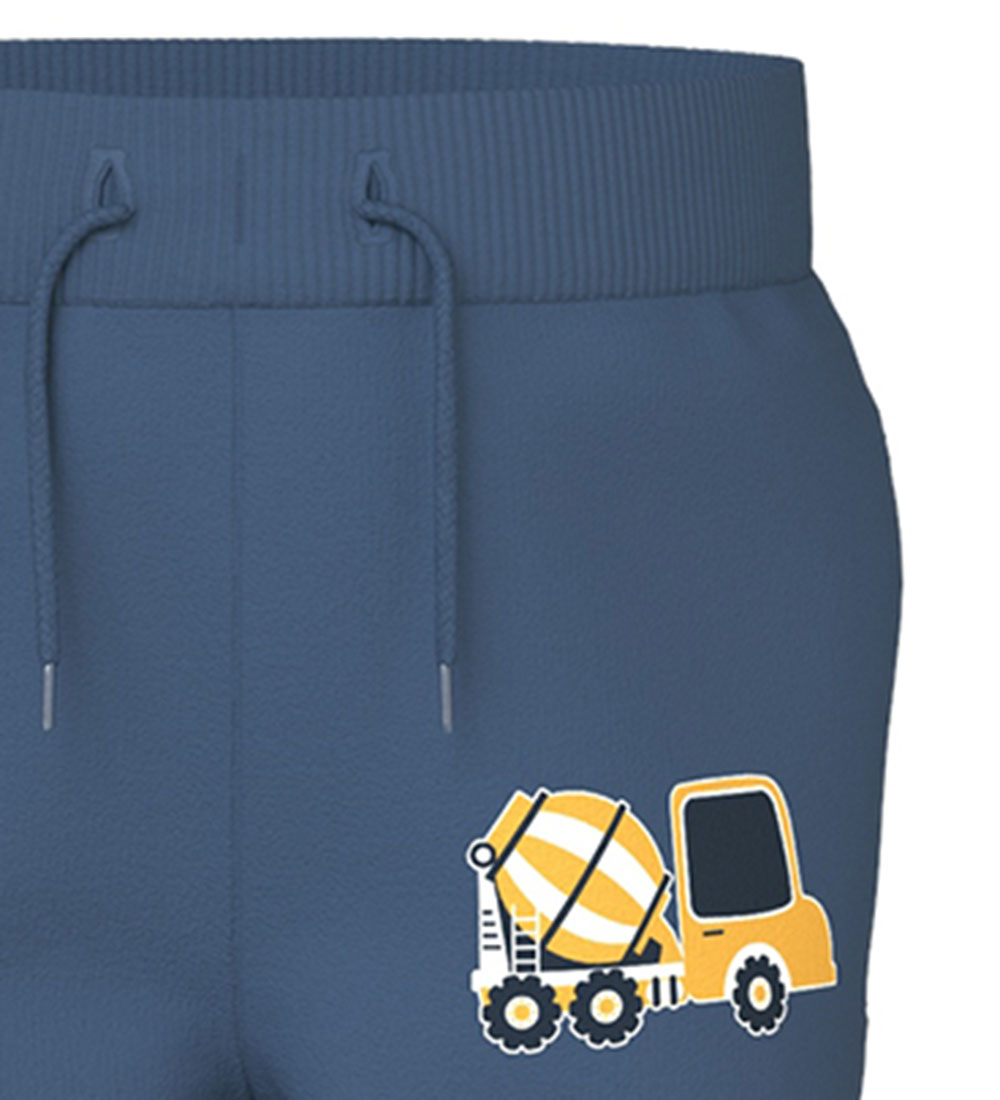 Name It Sweatpants - NmmVoder - Dark Denim m. Maskiner