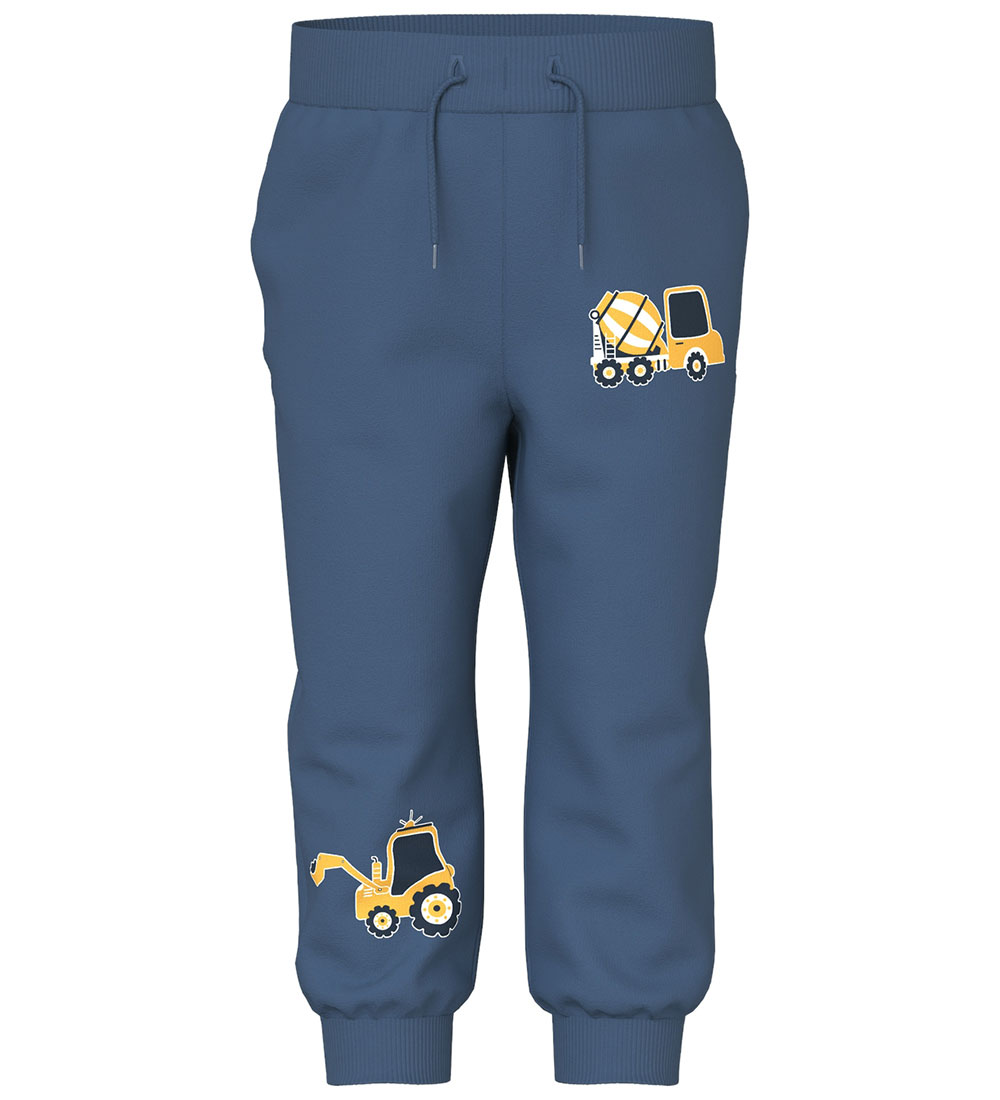 Name It Sweatpants - NmmVoder - Dark Denim m. Maskiner