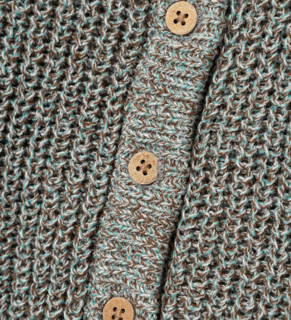 Lil' Atelier Cardigan - Strik - Rib - NbmNoro - Sky Gray