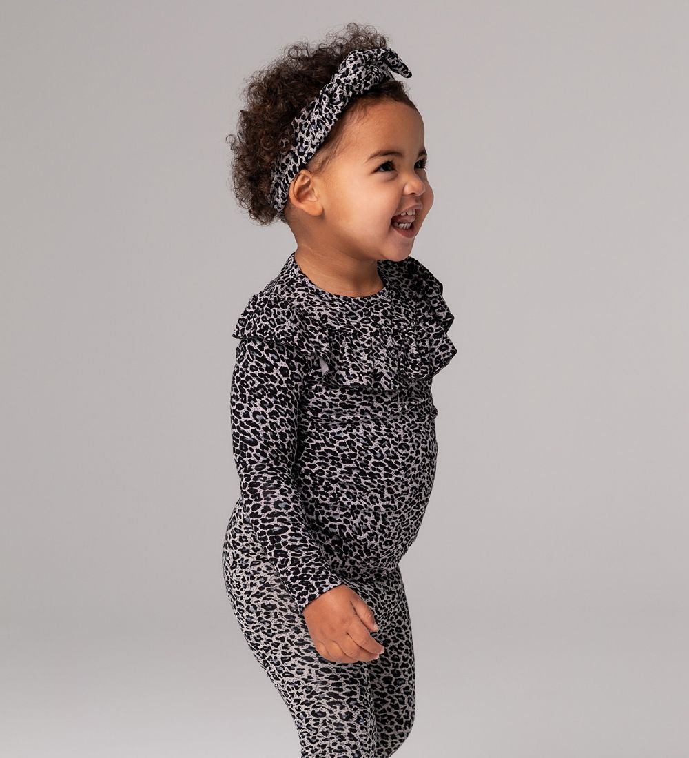 MarMar Leggings - Grå Leopardprint