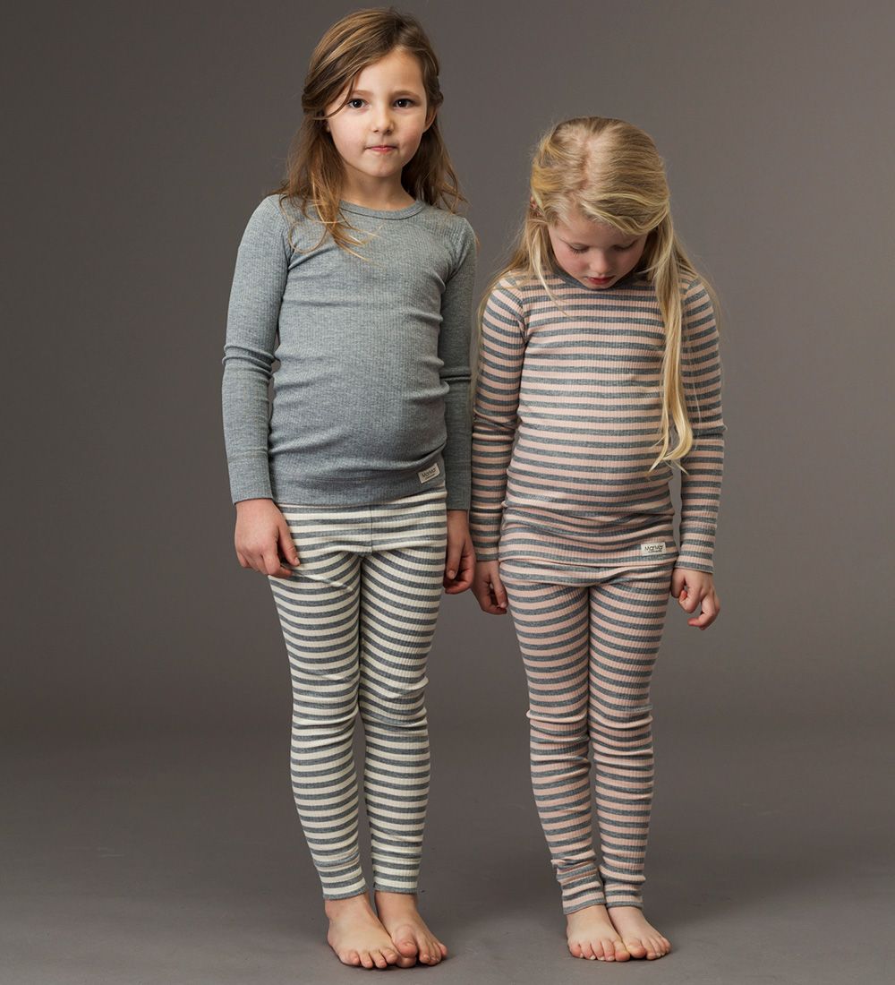 MarMar Bluse - Rib - Modal - Gråmeleret