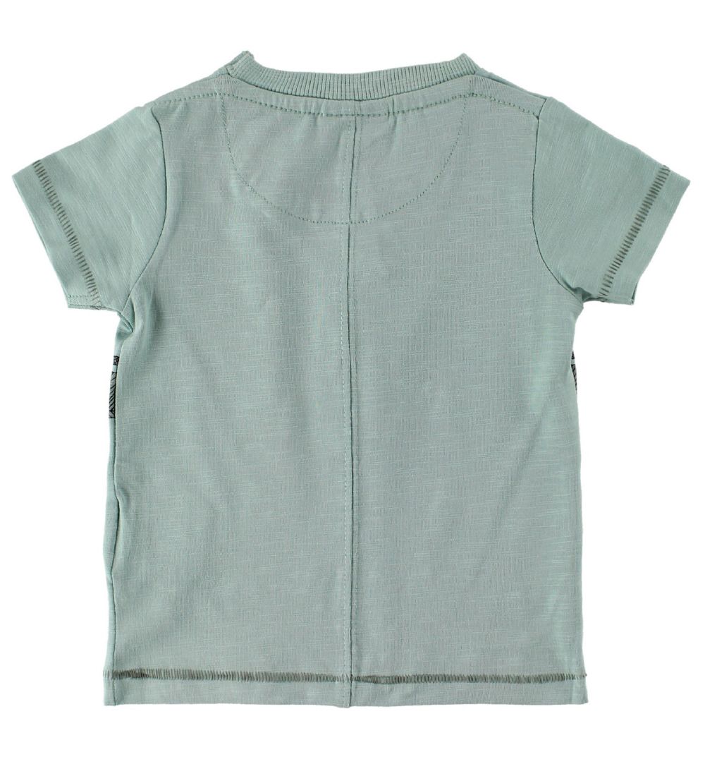 En Fant T-Shirt - Mint m. Dyr