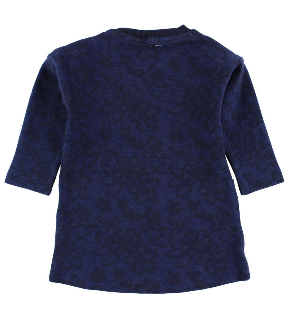 Small Rags Kjole - Navy m. Blomster/Hjerte