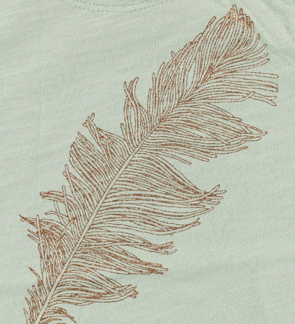 Small Rags T-Shirt - Mint m. Fjer