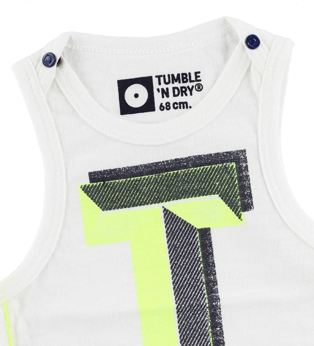 Tumble 'N Dry Tanktop - Cody - Hvid m. Grafisk Print
