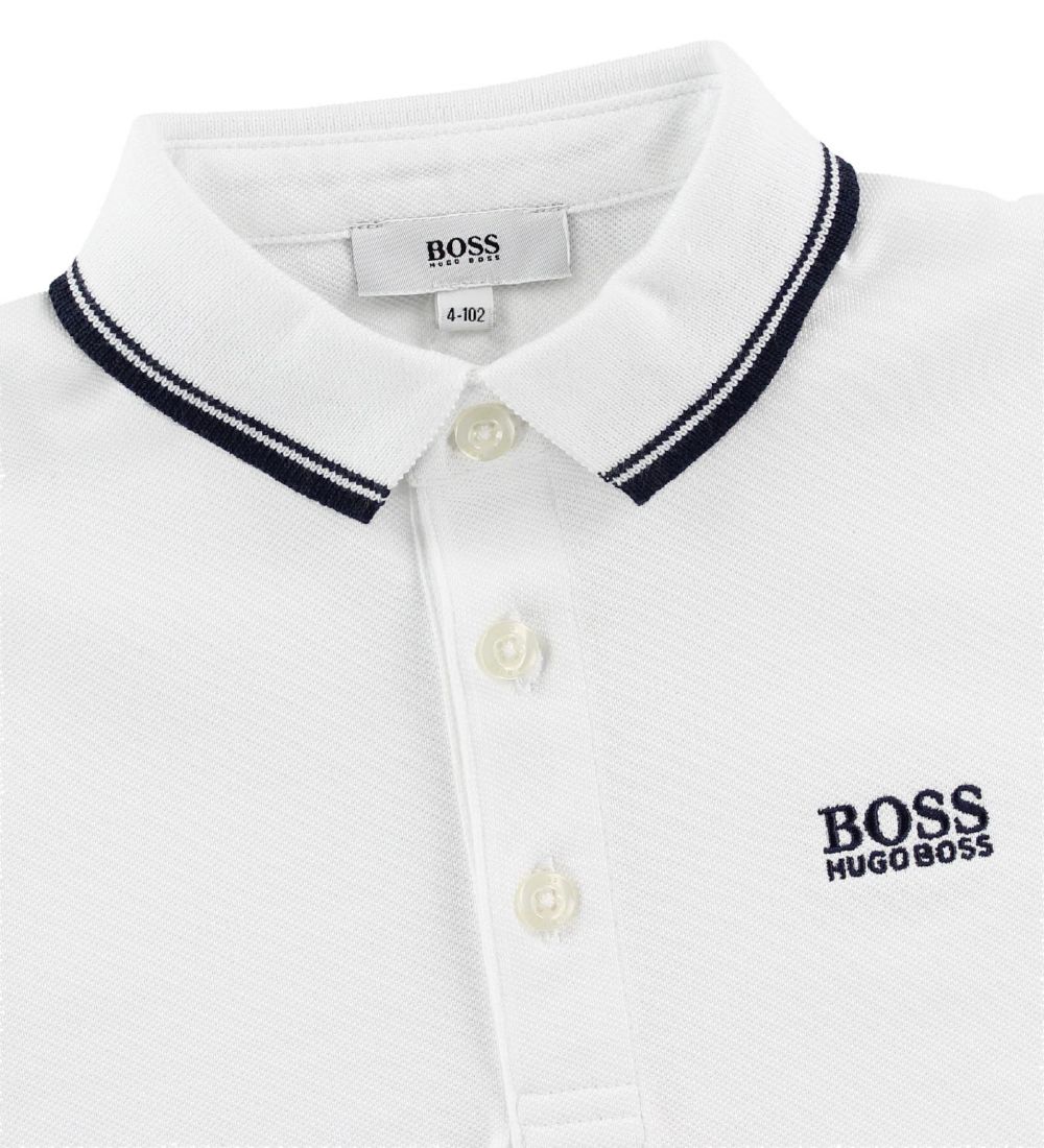 BOSS Polo - Hvid/Navy