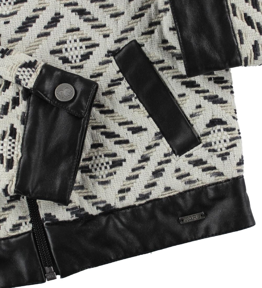Karl Lagerfeld Jakke - Military Kodes - Creme/Sort