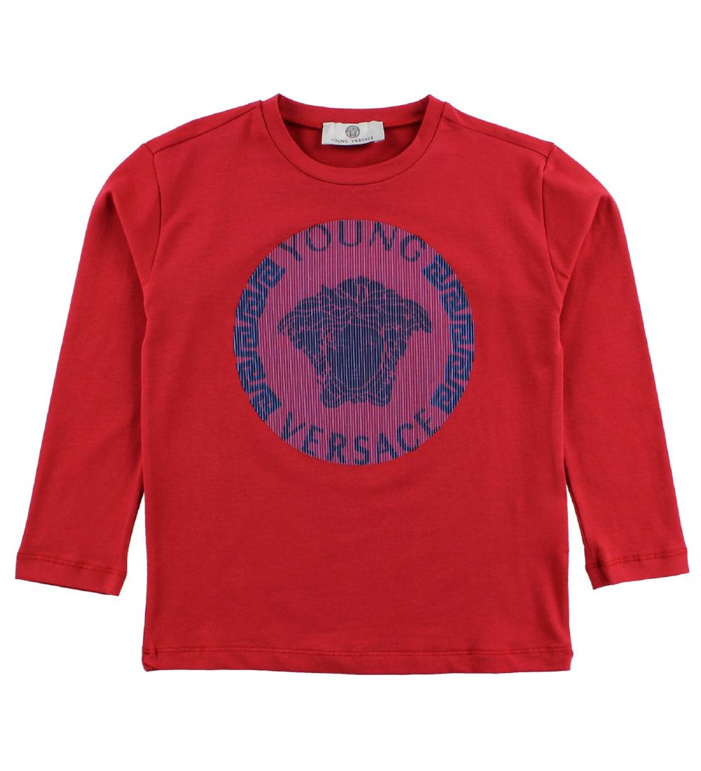 Young Versace Bluse - Rød m. Logo
