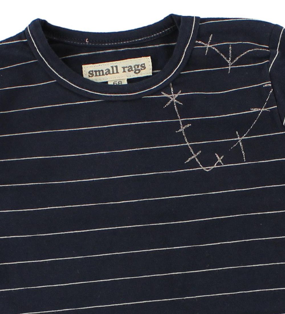 Small Rags Bluse - Navy m. Striber
