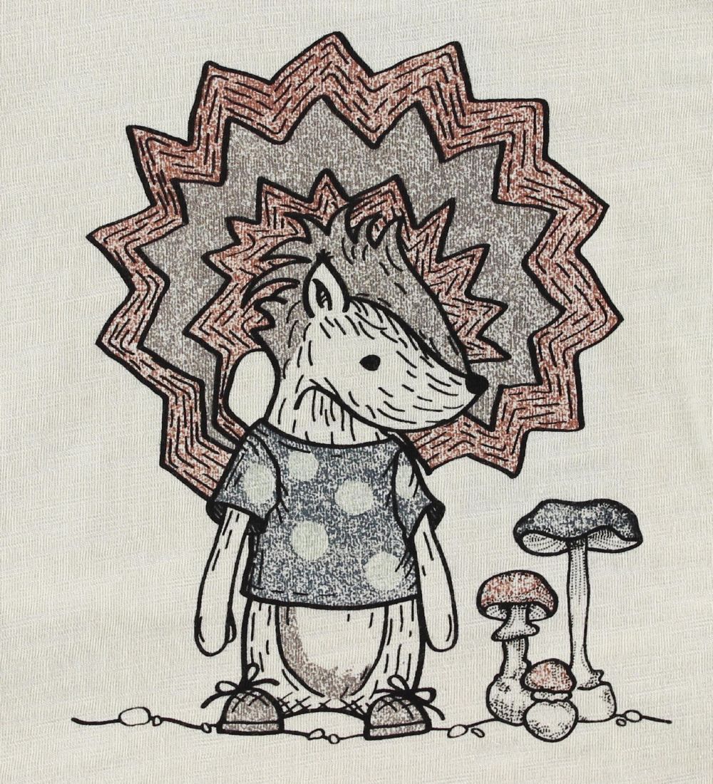 En Fant Bluse - Creme m. Stinkdyr