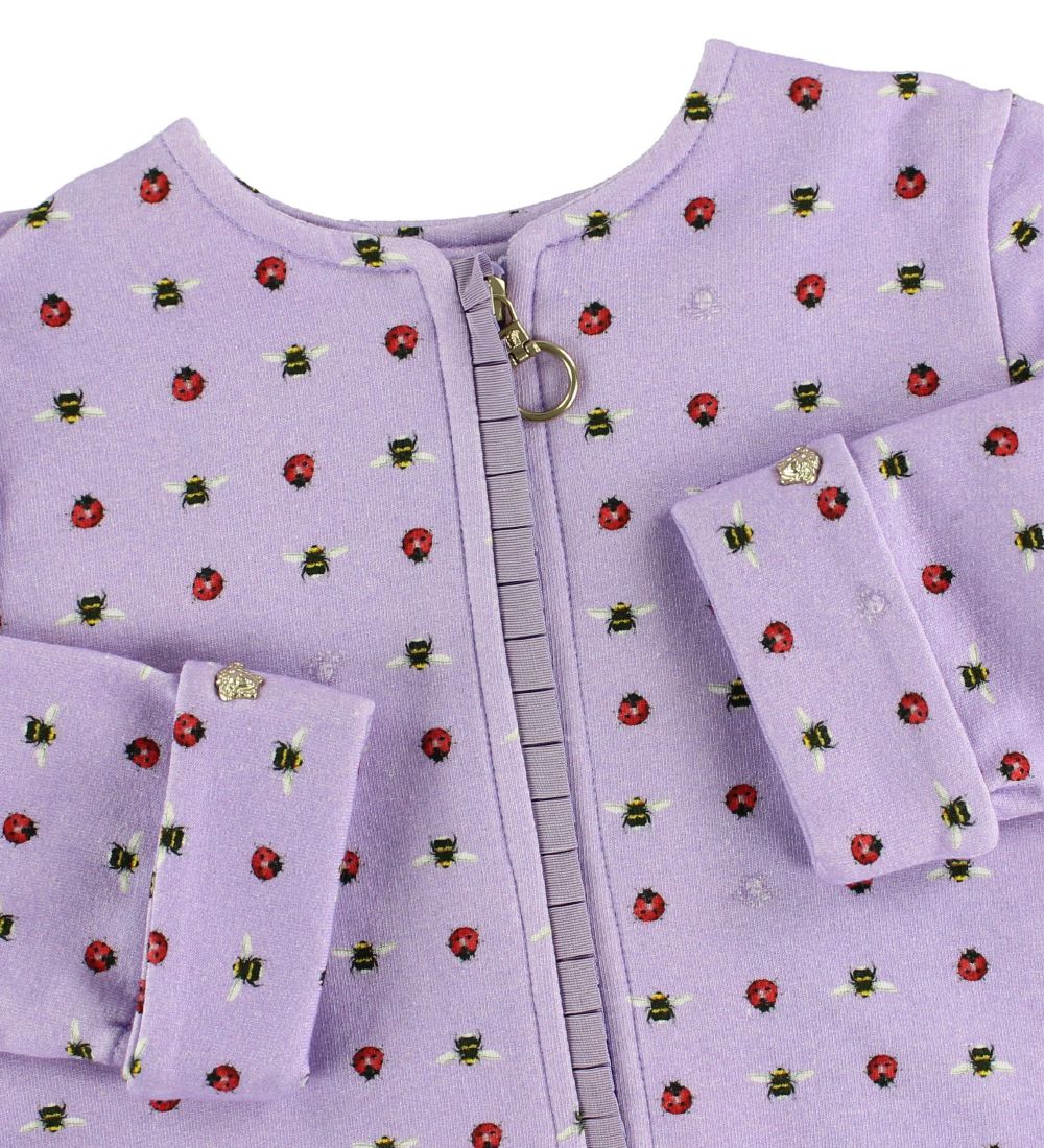 Young Versace Cardigan - Sweat - Lavendel m. Mariehøns/Bier