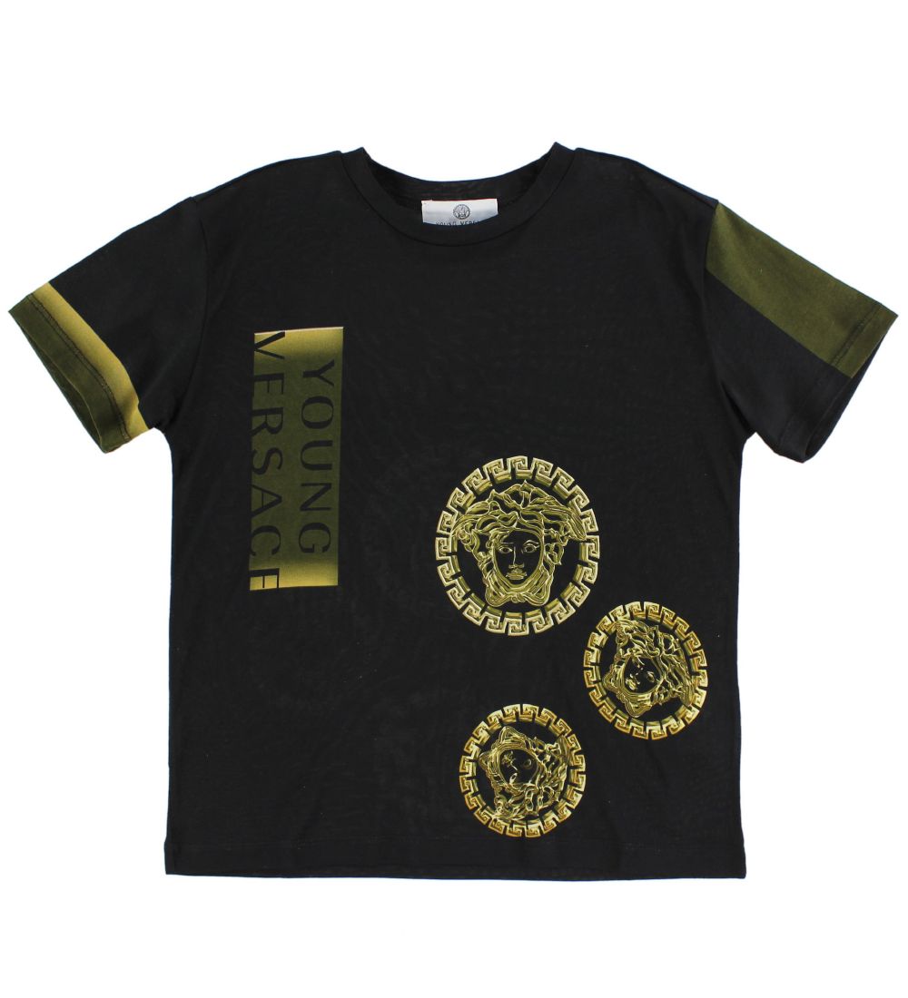 Young Versace T-shirt - Sort m. Gult Print